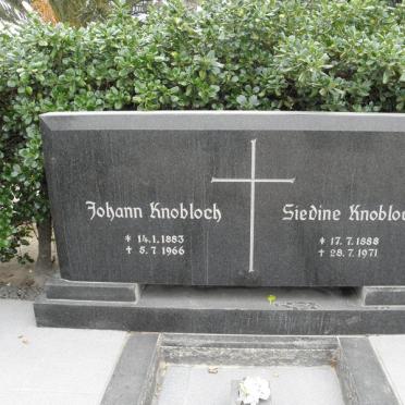 KNOBLOCH Johann 1883-1966 &amp; Siedine 1888-1971