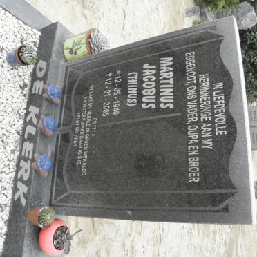 KLERK Martinus Jacobus, de 1940-2005