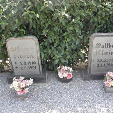 KLEIN Walther 1903-1963 &amp; Elfrieda 1910-1991