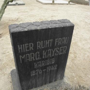 KAYSER Marg. 1876-1942