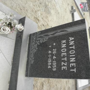 KNOETZE Antoinet 1959-1984