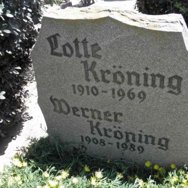 KRÖNING Werner 1908-1989 &amp; Lotte 1910-1969