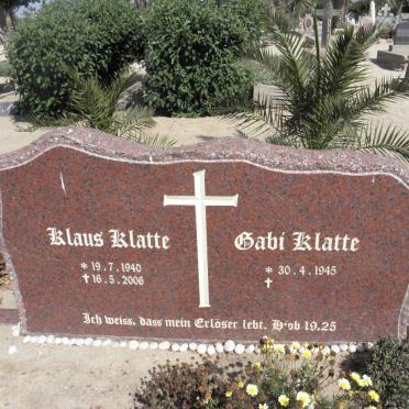 KLATTE Klaus 1940-2006 &amp; Gabi 1945-