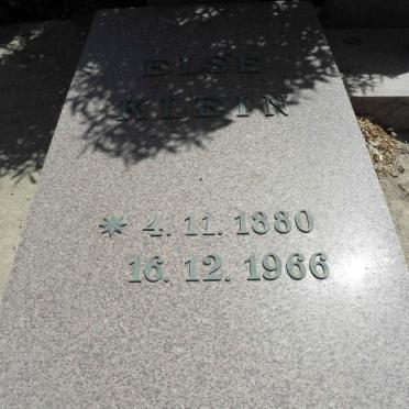 KLEIN Else 1880-1966