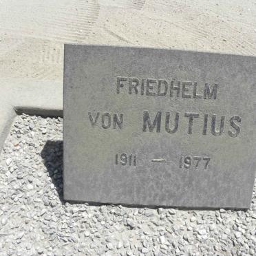 MUTIUS Friedhelm, von 1911-1977