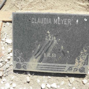 MEYER Claudia 1914-1950
