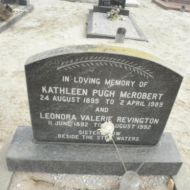McROBERT Kathleen Pugh 1895-1989 :: REVINGTON Leonora Valerie 1892-1992