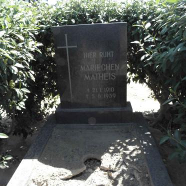 MATHEIS Mariechen 1910-1959