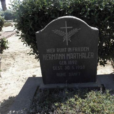 MARTHALER Hermann 1892-1958 &amp; Herma 1931-1956