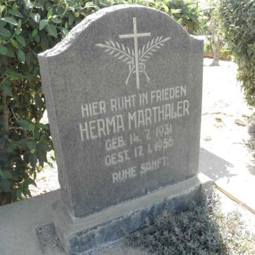MARTHALER Hermann 1892-1958 &amp; Herma 1931-1956