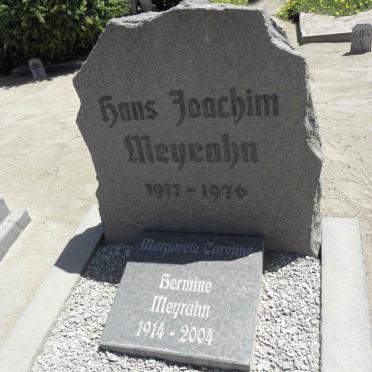 MEYRAHN Hans Joachim 1917-1976 &amp; Margarete Caroline Hermine 1914-2004