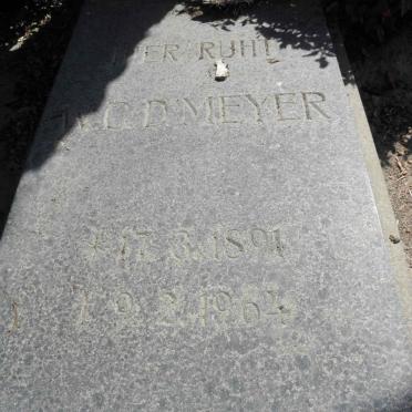 MEYER W.C.D. 1891-1964