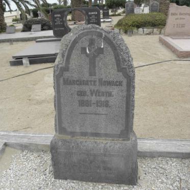 NOWACK Kurt Ernst Adolf 1878-1944 &amp; Margarete WERTH 1881-1918