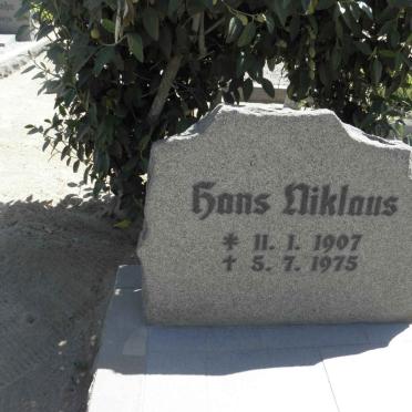 NIKLAUS Hans 1907-1975
