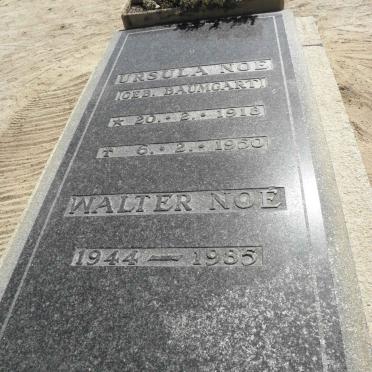 NOE Ursula nee BAUMGART 1918-1950 :: NOE Walter 1944-1985