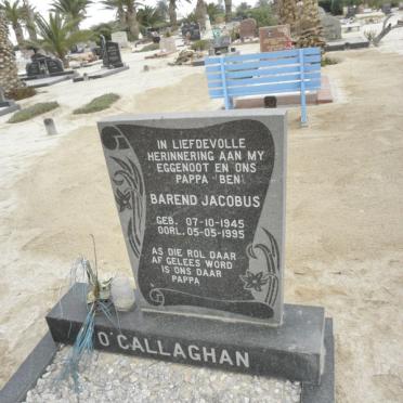 O'CALLAGHAN Barend Jacobus 1945-1995