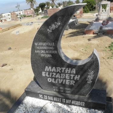 OLIVIER Martha Elizabeth 1945-2011