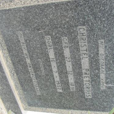 PRETORIUS Christel 1891-1952