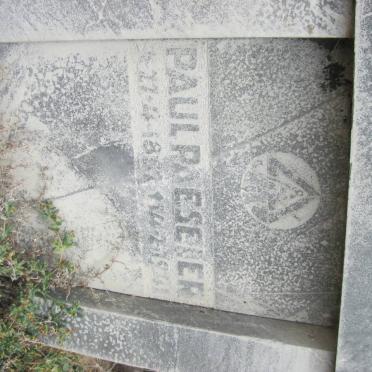 PAESEIER Paul 1852-1941