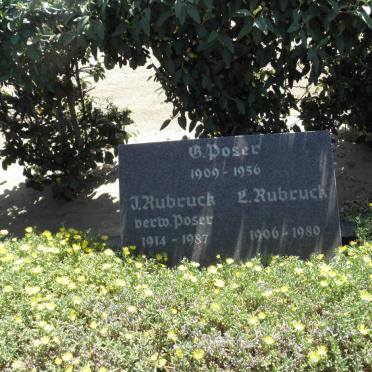 RUBRUCK L. 1906-1980 &amp; J. POSER 1914-1987 :: POSER G. 1909-1956