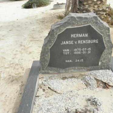 RENSBURG Herman, Janse v. 1975-1996