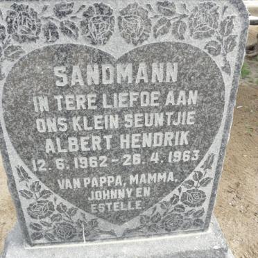 SANDMANN Albert Hendrik 1962-1963