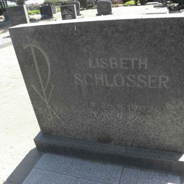 SCHLOSSER Lisbeth 1902-1967