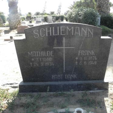 SCHLIEMANN Frank 1874-1949 &amp; Mathilde 1880-1954
