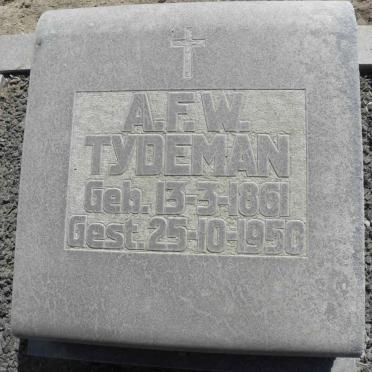 TYDEMAN A.F.W. 1861-1950