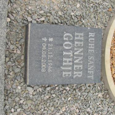 GÖTHJE Henner 1946-2008