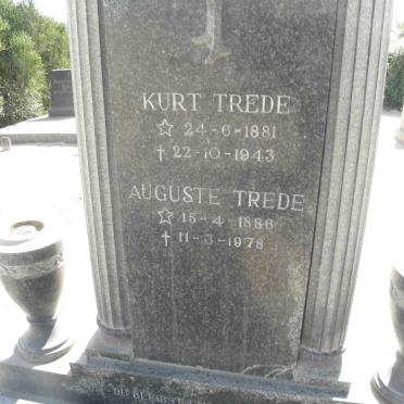 TREDE Kurt 1881-1943 &amp; Auguste 1886-1978