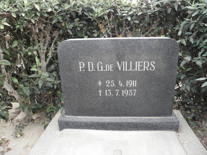 VILLIERS P.D.G., de 1911-1957