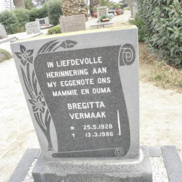 VERMAAK Bregitta 1928-1986