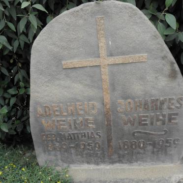 WEIHE Johannes 1880-1959 &amp; Adelheid MATTHIAS 1889-1959