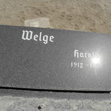 WELGE  Harald 1912-1989
