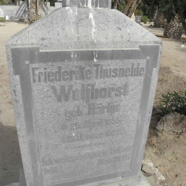 WULFHORST Friederike Thusnelde nee HÄRLIN 1855-1922