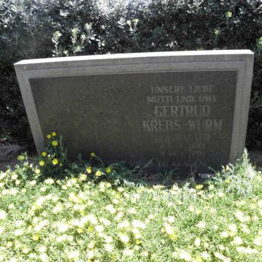 WURM Gertrud, Krebs nee SAUTER 1883-1970