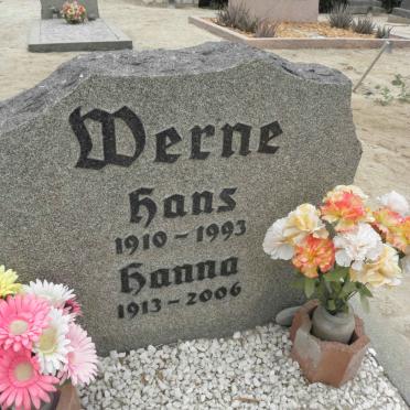 WERNE Hans 1910-1993 &amp; Hanna 1913-2006