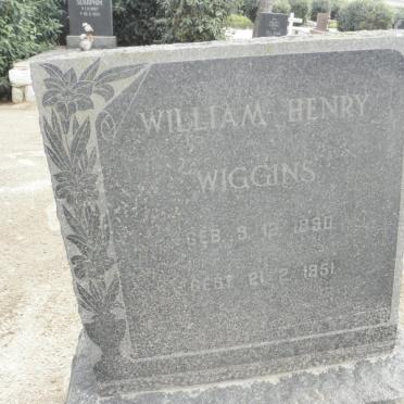WIGGINS William Henry 1890-1951