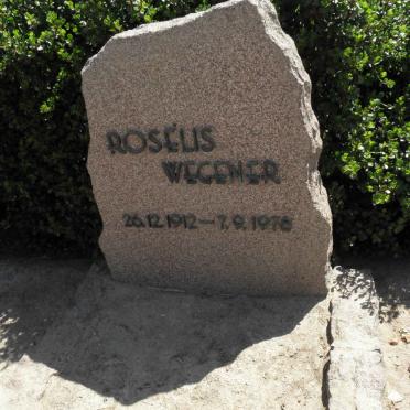 WEGENER Roselis 1912-1976