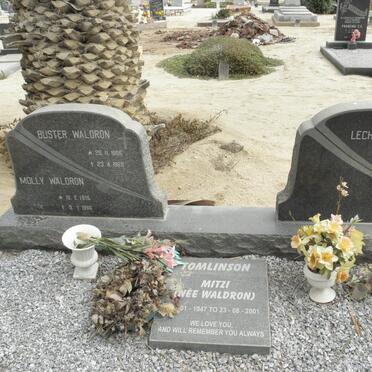 WALDRON Buster 1906-1968 &amp; Molly 1915-1986 :: TOMLINSON Mitzi nee WALDRON 1947-2001 :: NOWICKI Lech 1929-1992