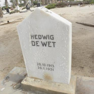 WET Hedwig, de 1913-1931