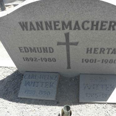 WANNEMACHER Edmund 1892-1980 &amp; Herta 1901-1980 :: WITTEK Carl-Heinz 1938-1990 :: WITTEK Erma 1905-1999