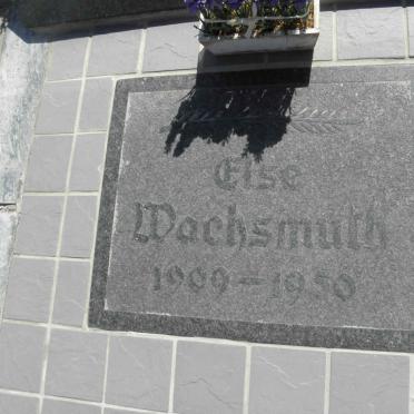 WACHSMUTH Else 1909-1950