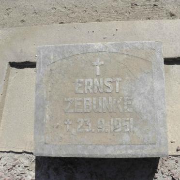 ZEBUNKE Ernst -1951