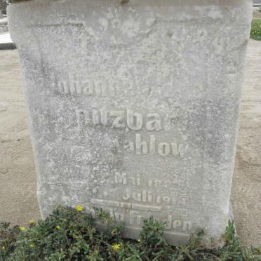 ?AHLOW Johanna ?nitzbar 1889-1919
