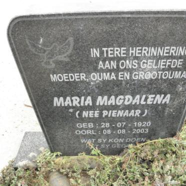 ? Maria Magdalena nee PIENAAR 1920-2003