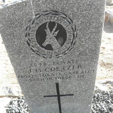 COETZER J.H. -1918