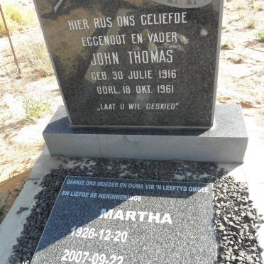 COLEMAN John Thomas 1916-1961 &amp; Martha 1926-2007