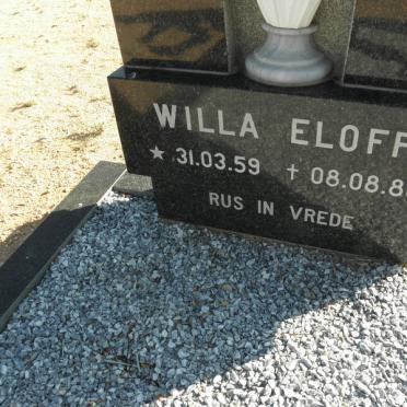 ELOFF Willa 1959-1988